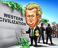 W Holandii szerzy się  antyislamska legenda Wildersa.