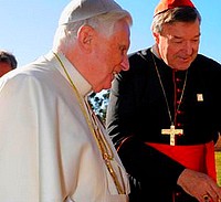 Kard. George Pell z papieżem  Benedyktem XVI.
