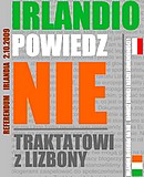 Grafika promująca akcję polskich blogerów, zachęcających Irlandczyków do odrzucenia Traktatu Lizbońskiego.
