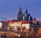 Praga, widok na Hradczany.