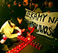 Pikieta pod willą generała w nocy z 12/13 grudnia 2009 r.