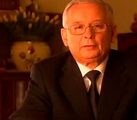 Fragment klipu Jarosława  Kaczyńskiego.