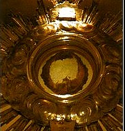 Hostia Cudu Eucharystycznego z włoskiego Lanciano.