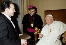 Bono z Janem Pawłem II.