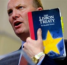 Declan Ganley uruchomił polski oddział partii Libertas 1 lutego 2009 roku.