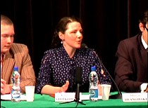 Katarzyna Stępkowska podczas konferencji prasowej.