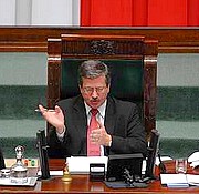 Marszałek Sejmu Bronisław Komorowski.