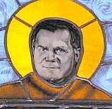 Radny Bogdan Łakomy jako Łukasz ewangelista.