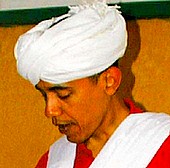 Barack Obama podczas wizyty w Kenii w 2006 roku.