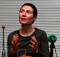 Joanna Rajkowska, autorka projektu przekształcenia poznańskiego komina w minaret.