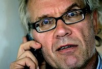 Lars Vilks - autor kontrowersyjnych rysunków. 