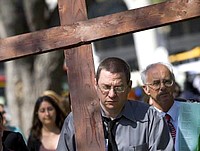 Paul Schenck podczas jednej z akcji  pro-life.