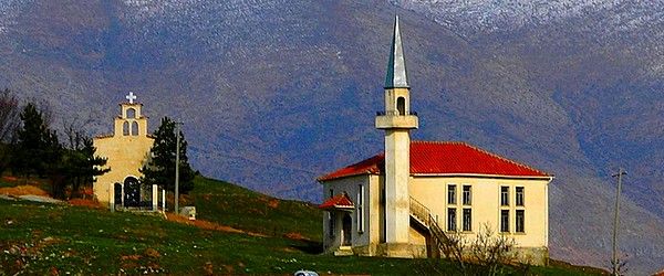W pobliżu miasta Korca, południowo-wschodnia Albania