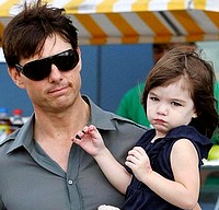 Tom Cruise i jego córka Suri.