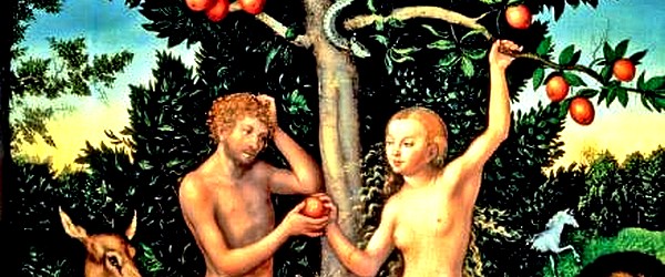 Obraz „Adam i Ewa” autorstwa Łukasza Cranacha Starszego, 1526.