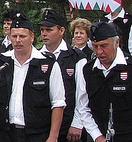 Członkowie Gwardii Węgierskiej.
