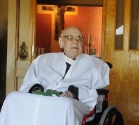 Ksiądz K. Herud, fot. Waldemar  Wylegalski