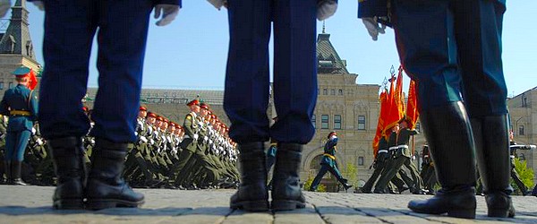 Moskiewska defilada 9 maja 2008 roku.