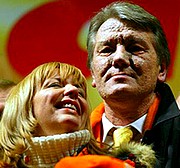 Wiktor Juszczenko z żoną Kateriną.