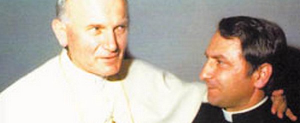 Abp Józef Kowalczyk z papieżem Janem Pawłem II.