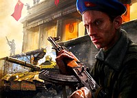 Bohater z gry World in Conflict Soviet Assault.