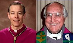 Bp Alexander Sample (po lewej), bp Thomas Gumbleton (po prawej).