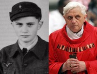 Benedykt XVI został siłą wcielony do Hitlerjugend. Anonimowemu paszkwilantowi głupot nikt nie kazał pisać.