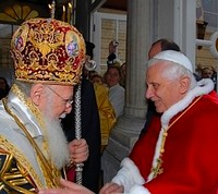 Bartłomiej I i Benedykt XVI.