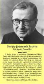 Modlitwa do św. Josemarii Escrivy